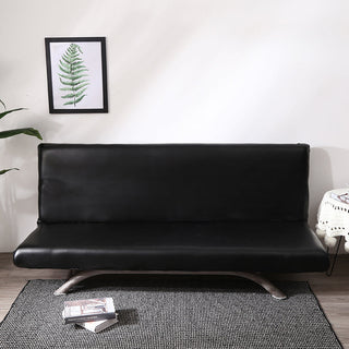 Bezug aus Kunstleder für Klick-Klack-Sofa, Schwarz Onyx, auf einem Klick-Klack-Sofa