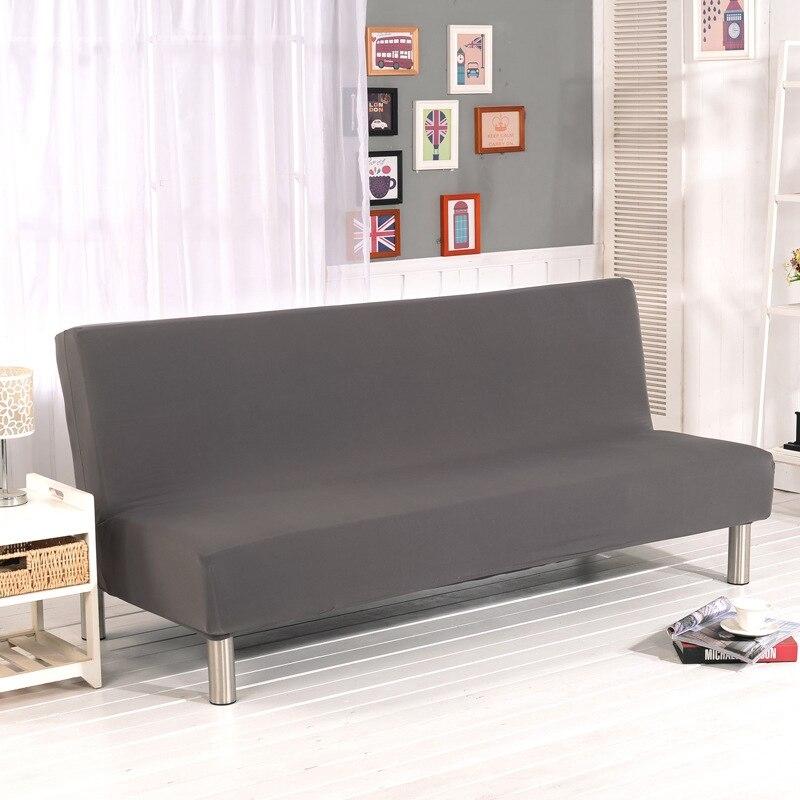 Stretch-Bezug für Klick-Klack-Sofa, Grau, auf einem Klick-Klack-Sofa